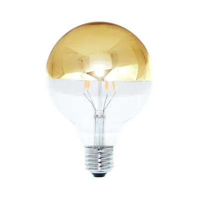 Produktbild von LED Filament Globe G95 4W = 40W E27 Kopfspiegel Gold 360lm extra warmweiß 2200K Retro