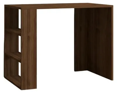 Image de Bureau d'étude en Bois MDF noyer - L 90 × P 50 × H 70 cm