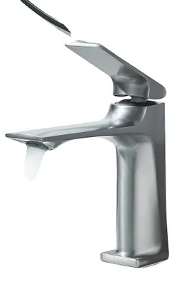 Immagine prodotto di Rubinetto per lavabo, design contemporaneo, facile da installare, grigio canna di fucile A