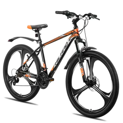 Produktbild von Hiland 26 Zoll Mountainbike für Erwachsene, 3/6 Speichenrad 18 Gang Herren Damen Mountainbike, mit Doppelscheibenbremse, 26 Zoll MTB Aluminiumrahmen