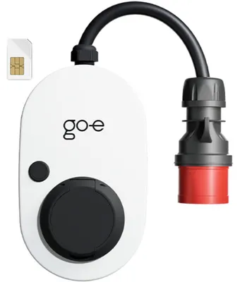 Produktbild von go-e Gemini flex 2.0, Schwarz, Weiß, Wand, Schwarz, Österreich, Typ 2, eSIM