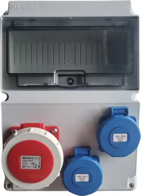 Produktbild von IP65 Stromverteiler Wandverteiler Steckdosen verdrahtet Modulen Anzahl -10 CEE 1x16A 2x230V G3.0321