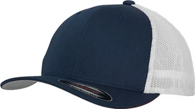 Produktbild von Urban Classics Flexfit Mesh Trucker 2-Tone Cap Trucker Basecap Mit Netz, Größe: S/M; Farbe: Navy/White