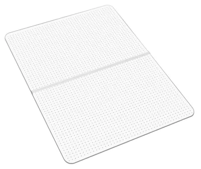 Image de Tapis de chaise VEVOR Tapis de protection du sol (1225 x 915 mm) Tapis de chaise de bureau antidérapant clair en PVC avec picots, glissement en douceur sous le tapis de bureau pour bureau à domicile (rectangulaire)