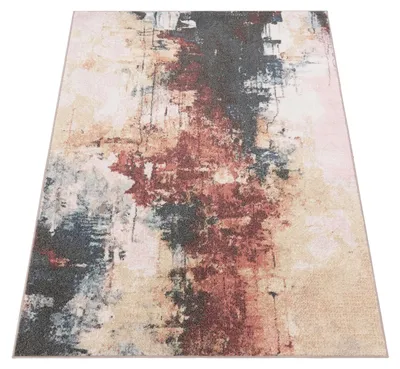 Produktbild von Teppich Wohnzimmer Schlafzimmer Kurzflor Modern Abstraktes Vintage Muster Grösse 120x160 cm