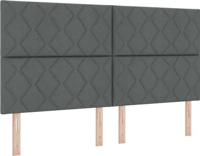 Obrázok produktu pre vidaXL Box spring posteľ s matracom tmavosivá 180 x 200 cm látka