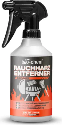 Produktbild von bio-chem Rauchharz-Entferner - 500 ml - Backofen- und Grillreiniger Konzentrat für Gasgrill, Edelstahl, Gusseisen u.v.m. - Extrem kraftvolle Formel gegen hartnäckige Ablagerungen -  DE