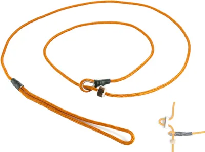 Produktbild von Mystique® Field trial Moxonleine 4mm mit Zugbegrenzung 130cm orange