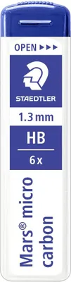 Image de STAEDTLER® 250 13-HB Mine fine Mars micro 1,3 mm HB 6 pièces