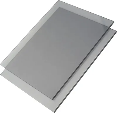 Produktbild von 100 x 50cm, 5mm Polycarbonat Platte in grau, Polycarbonat Zuschnitt, Makrolan, Lexan, Stärke 3-8mm, VIELE Verschiedene Formate, beidseitiger UV-Schutz, TOP QUALTÄT