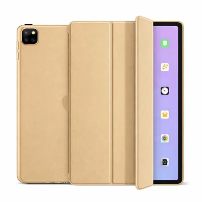 Produktbild von Schutzhülle für Apple iPad Pro 11" 4./3./2./1. Generation (2022/2021/2020/2018) Smart Cover Schutz Auto Wake Up Sleep Hülle Tasche Etui Case - Gold