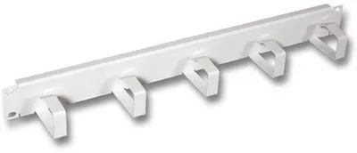 Produktbild von EFB-Elektronik 48,30cm (19") 1HE Kabelführungspanel, 5 Bügel, Stahl RAL7035 Hersteller: EFB Elektronik (699995.1)