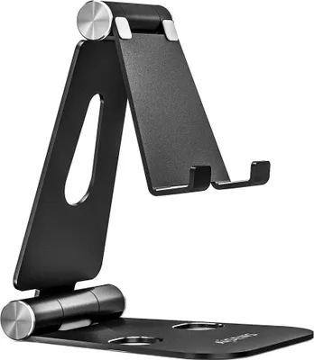 Produktbild von AISENS Tablet / Mobile Tablet Stand XL Size Adjustable (2 Pivots), Schwarz