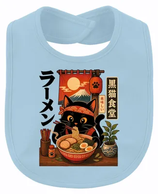 Obrázok produktu pre Čierna mačka, ramenové cestoviny, japonský štýl, roztomilé (kawaii), anime, Japonsko, štýl rokov 2000, manga, bábätko, svetlomodrá farba, univerzálna veľkosť