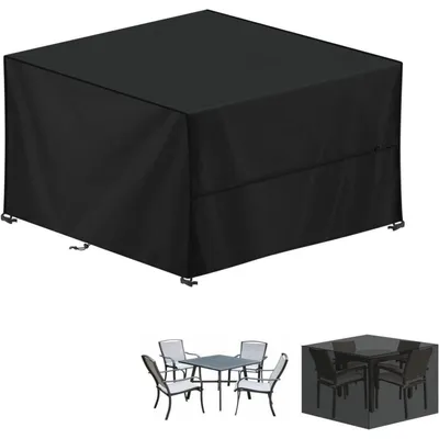 Productafbeelding van Tuinmeubelbeschermer, waterdicht, 420D Oxford, rechthoekig, 140x140x90 cm
