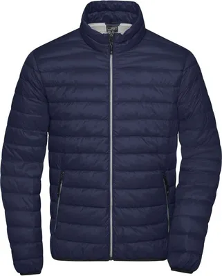 Produktbild von Leichte Daunenjacke im klassischen Design navy/silver, Gr. XXL