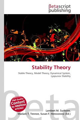 Produktbild von Stability Theory