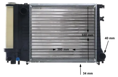 Produktbild von MAHLE CR 483 000S Kühler Wasserkühler Motorkühler für BMW 3 Limousine (E30) 3 Cabrio (E30) 3 Touring (E30)