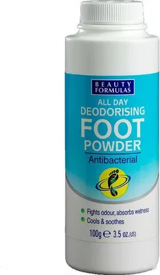 Produktbild von Beauty Formulas Antibakterielles Fußpuder 100 g