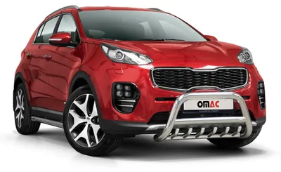 Zdjęcie produktu dla Listwa ochronna przedniego zderzaka do Kia Sportage 2015-2021 ze srebrną osłoną zderzaka ABE