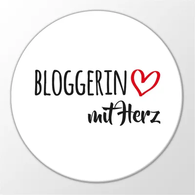Produktbild von Huuraa Magnet Bloggerin mit Herz 59mm Kühlschrankmagnet rund Flaschenöffner Geschenkidee