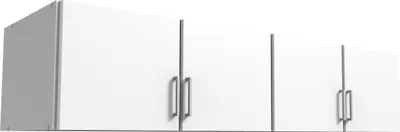 Produktbild von Schrankaufsatz "Click" aus Spanplatte in Weiß. Abmessungen (B/H/T) 180x40x58 cm