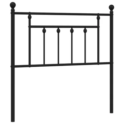 Zdjęcie produktu dla Metalowe Wezgłowie, Czarne, 90 Cm Lumarko!