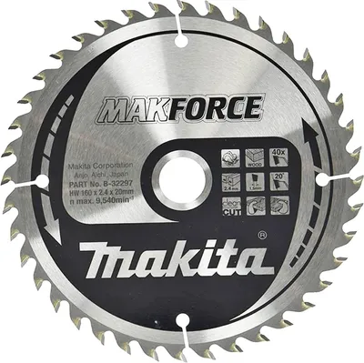 Zdjęcie produktu dla Brzeszczot Makita MAKFORCE 160x20 - 40Z
