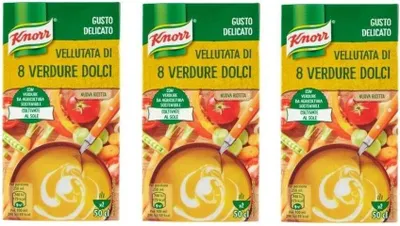 Produktbild von 3x Knorr Vellutata Di Verdure Samtig von 8 süßen Gemüsen 500 ml Delikater Geschmack