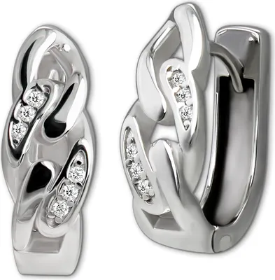 Produktbild von SilberDream Damen SilberDream Ohrringe silberfarben weiß Creolen 925 Silber D2SDO4458W