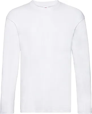 Obrázok produktu pre Fruit of the Loom 61-428-0 | Herren Original Long Sleeve T - Farbe: Größe: White - Farba: biela: L
