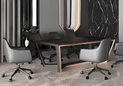 Produktbild von Massivholz Konferenztisch Besprechungstisch Büromöbel Designer Tische