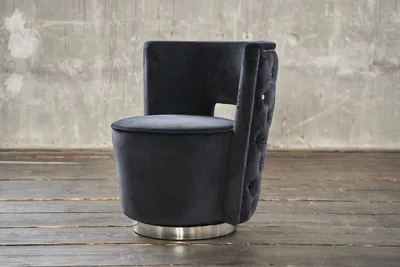 Produktbild von KAWOLA Sessel SENSO Stoff Velvet schwarz