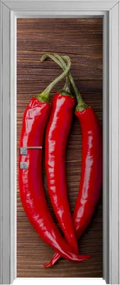 Produktbild von Tür Selbstklebende 70x210 cm Türfolie Türtapete Klebefolie - Chilischote Paprika