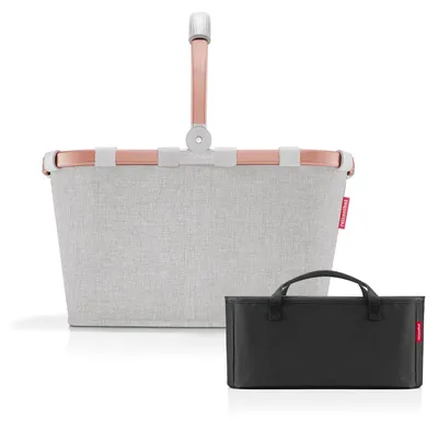 Produktbild von reisenthel Einkaufskorb Tasche Korb carrybag frame twist sky rose BK1036 + Organizer schwarz
