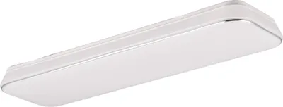 Image de Plafonnier LED rectangulaire BLANCA blanc 28 W, blanc chaud 3200 lm, plastique, dimensions : 6 x 60 x 17 cm, IP20, RL