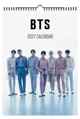 Obrázek produktu pro Grupo Erik BTS, nástěnný kalendář na rok 2027, rodinný kalendář, dárky