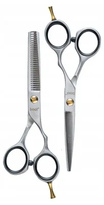 Produktbild von Friseurscheren Set Bool Jaguar PRO 5,5 Zoll Edelstahl silber für Rechtshänder