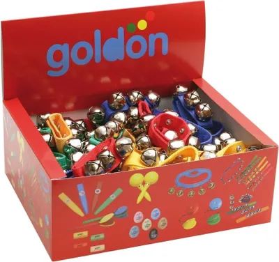 Obrázek produktu pro GOLDON - 4 rolničky na barevném řemínku- 50 kusů (33409)