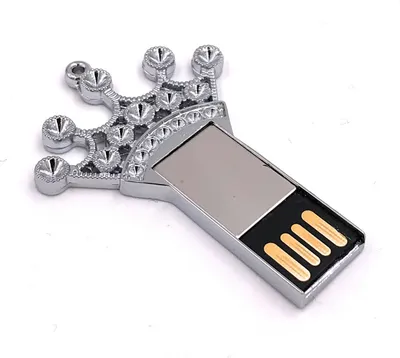 Obrázek produktu pro Onwomania Crown Silver Pendant Funny USB Stick 64 GB USB 2.0