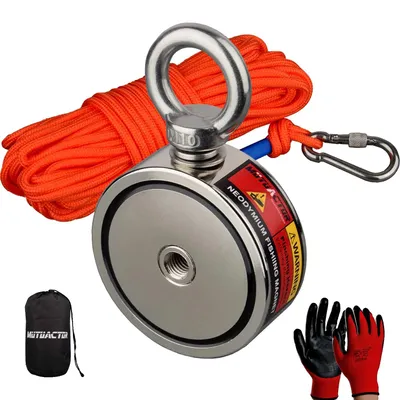 Immagine prodotto di Supporto magnetico, forza verticale 180 kg, lunghezza cavo 15 m, D67mm 180KGX2