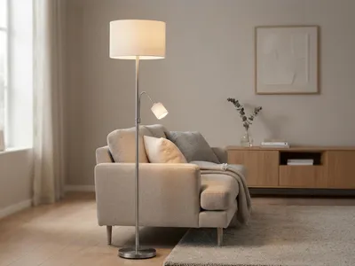 Produktbild von Trio - Stehlampe HOTEL - Grau - 40x40x170 cm