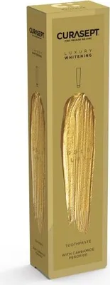Immagine prodotto di Dentifricio sbiancante Curasept GOLD LUX, 75 ml