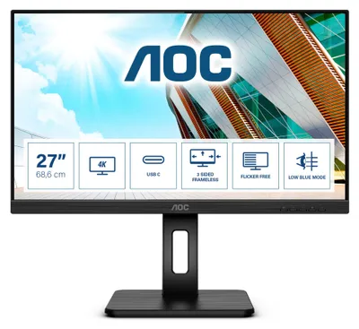 Produktbild von U27P2CA (69 cm (27 Zoll), schwarz, UltraHD/4K, IPS, 60 Hz, HDMI)