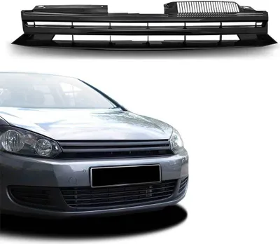Obrázok produktu pre Mriežka chladiča športová mriežka predná mriežka bez emblému čierna pre VW Golf 6 VI