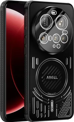 Produktbild von Magnetische Hülle für Xiaomi 15 Ultra mit Linsenabdeckung, Aluminium Stoßfestes Schutzhülle mit Wärmeableitung Schwarz