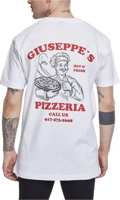 Produktbild von Mister Tee Shirt - Giuseppes Pizzeria weiß - XXL