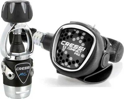 Produktbild von Cressi Xs Compact Pro Mc9sc Int Tauchregler-set Schwarz,Silber Schwarz,Silber One Size