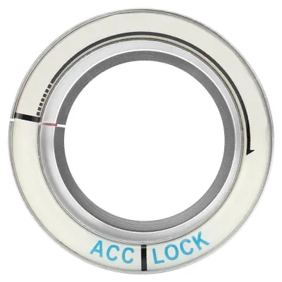 Image de Enjoliveur lumineux pour le trou de serrure du contacteur d'allumage de voiture, pour Ford Focus 2005-2018, couleur argent