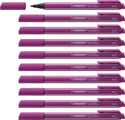 Produktbild von STABILO Filzschreiber - pointMax - 10er Pack - lila